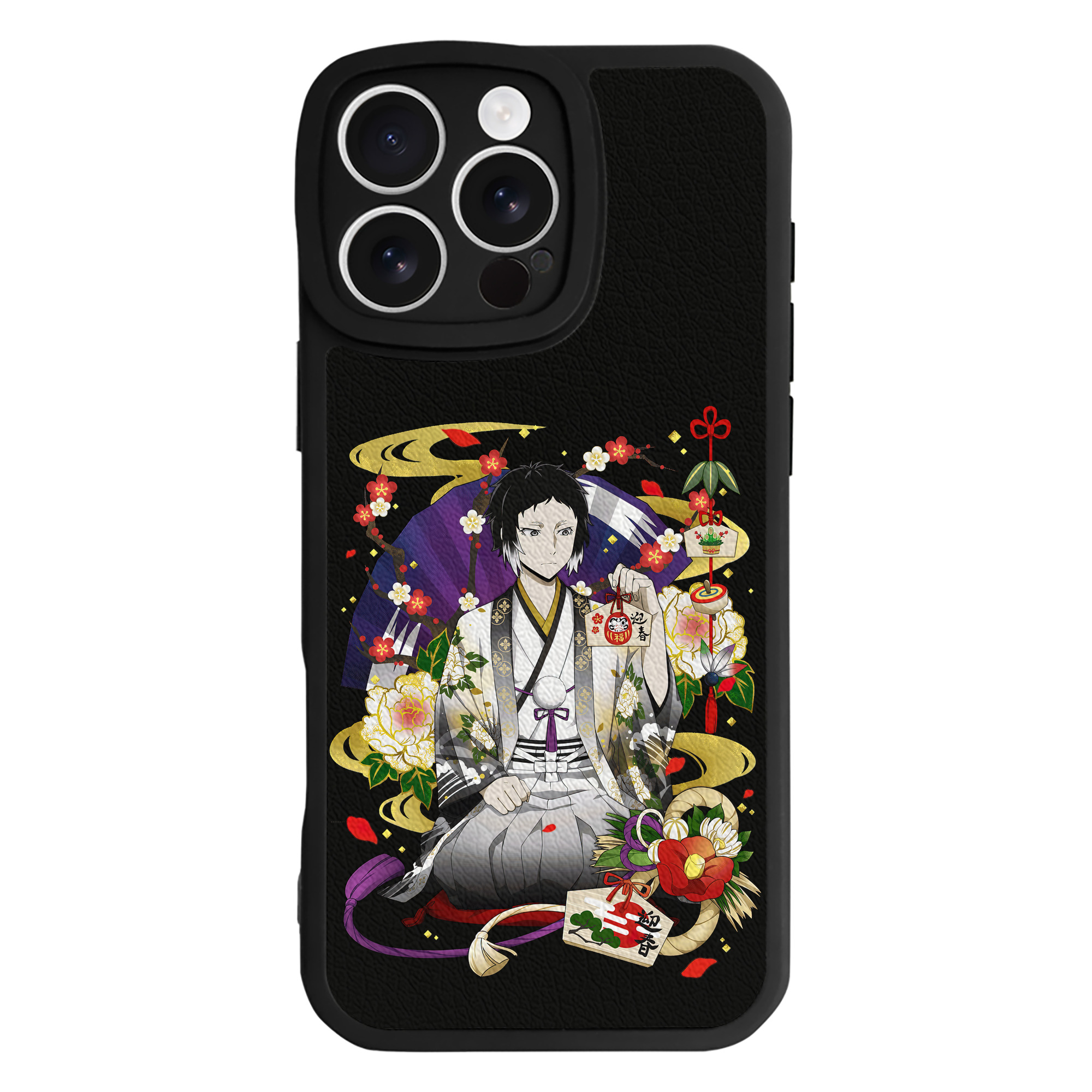 （画像用） 文豪ストレイドッグス Bungo Stray Dogs 【iPhone 16シリーズ対応】シリコンスマホケース（レザー調） 材質：シリコン